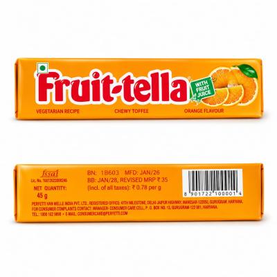 FRUITTELLA ORANGE CHEWY TOFFEE - 45g